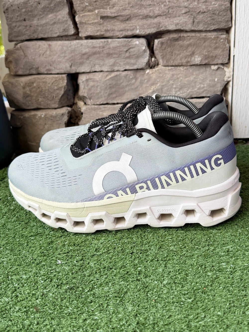 On Running Cloudmonster 2 Mineral/Aloe Mens Sneakers